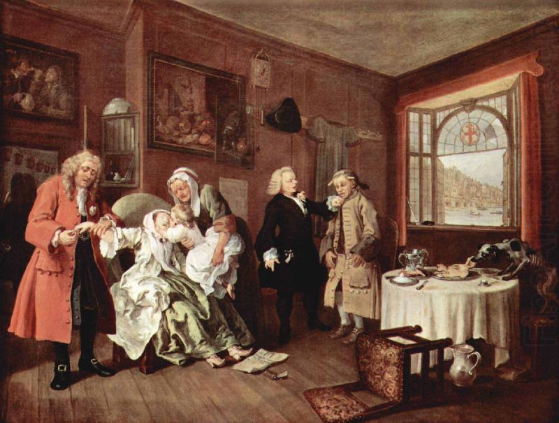 William Hogarth The Ladys Death china oil painting image